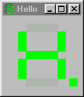 7 segment display component