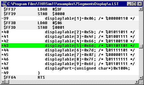 High Level Language List Window